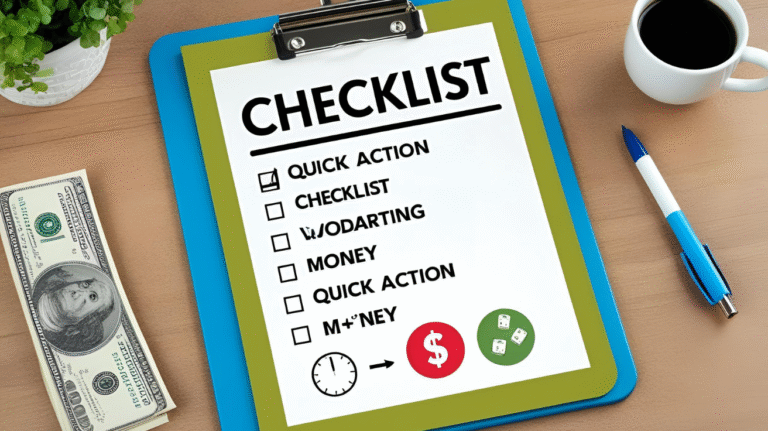 photo of a checklist