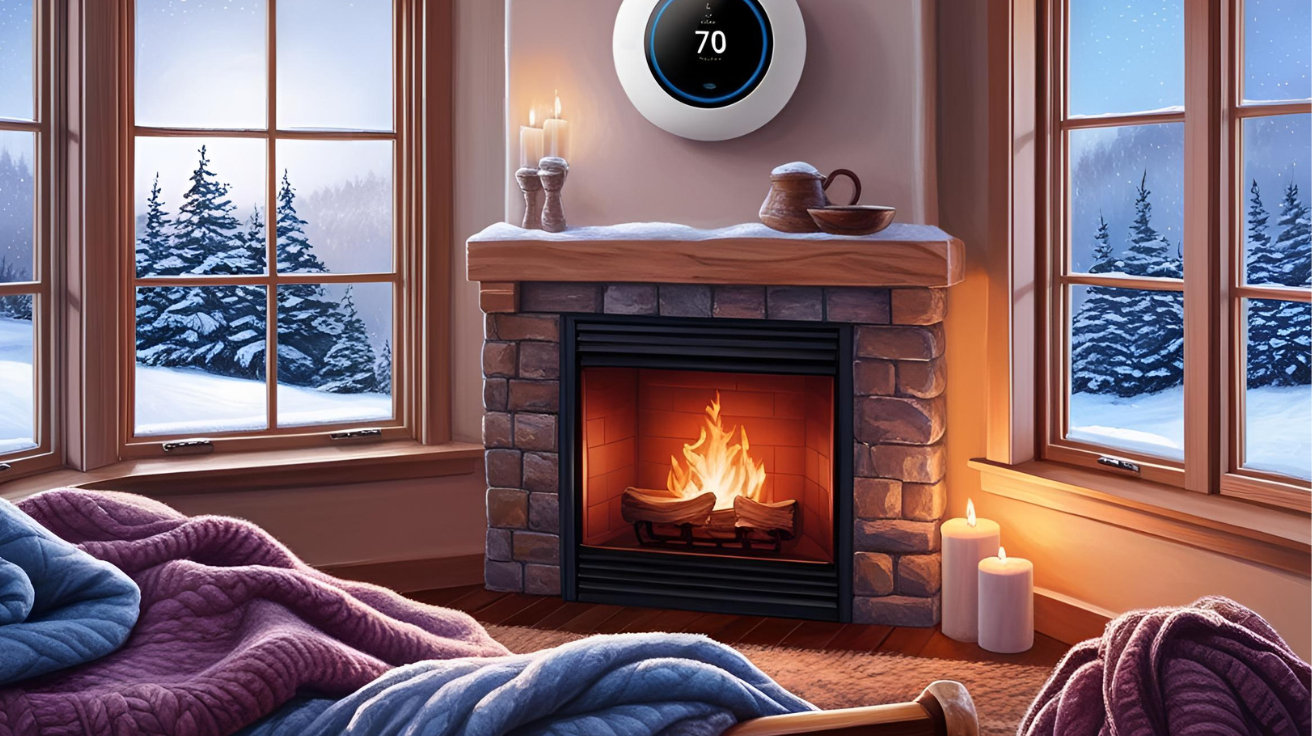 photo of a fireplace
