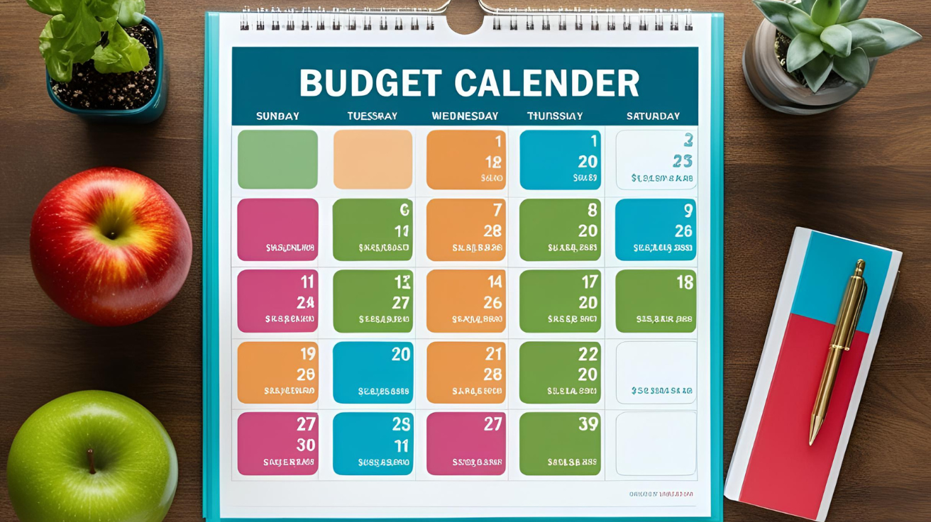 photo of a budget calender