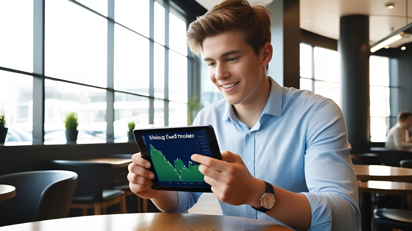photo of a man with a sinking fund tracker