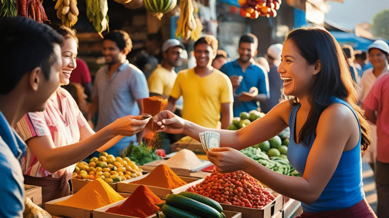 photo of a woman buying foodstuff
