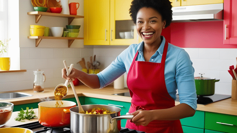 photo of a woman preparing meal