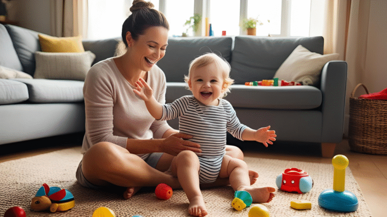 photo of a stay-at-home mum with her kid