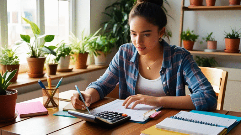 photo of woman budgeting