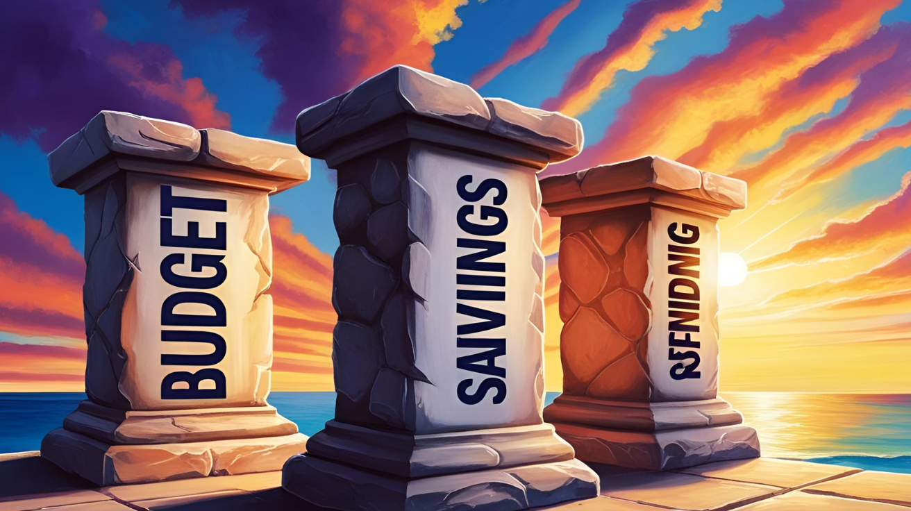 photo of three pillars