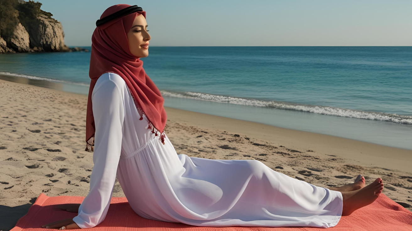 photo of a woman out to reduce stress